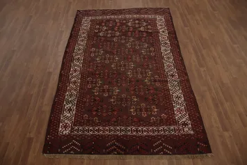 Pre-1900 Antique Bokhara Vegetable Dye Area Rug 6x9