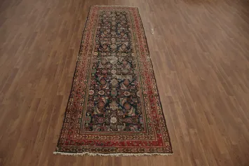 Antique Vegetable Dye Malayer Persian Runner Rug 4x11