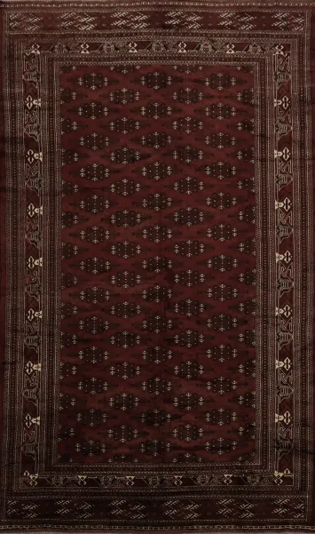 Rich Bokhara Vegetable Dye Area Rug 8x13 Timeless Elegance for Any Space