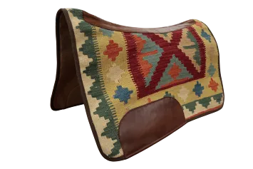 Unique Patterned Saddle Pad 28x35 inches with Bold and Bright Color Palette
