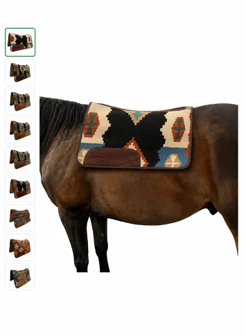 Multicolored Saddle Pad Perfect for Equestrian Enthusiasts 28x35 inches