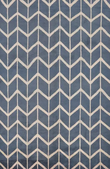 Trellis Blue Moroccan Handmade Area Rug 9x12