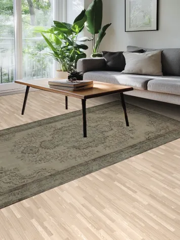 Vintage Charm Graceful Floral Pattern Anatolian Area Rug 6x9