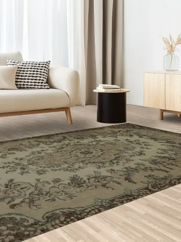 Elegant Floral Anatolian Area Rug 6x9 with Timeless Appeal