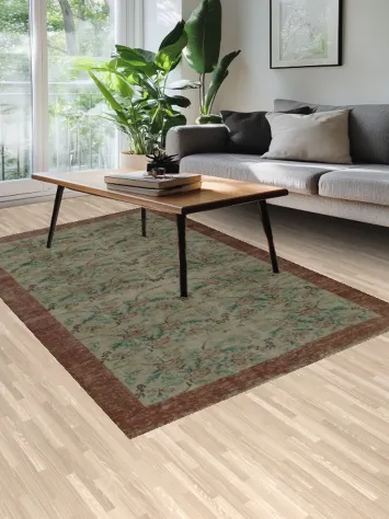 Elegant Floral Anatolian Area Rug 6x9 for Timeless Home Decor