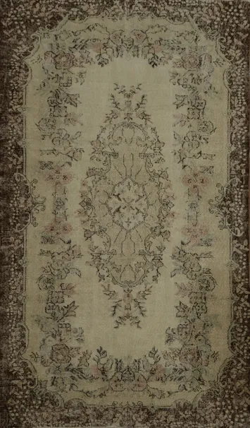 Vintage Anatolian Turkish Area Rug 6x10