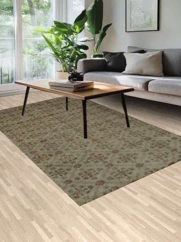 Handmade Floral Anatolian Turkish Area Rug 6x10