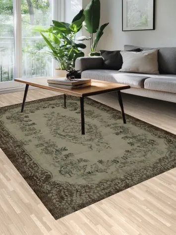 Vintage Anatolian Turkish Area Rug 6x10