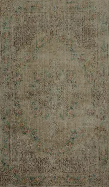 Vintage Anatolian Turkish Area Rug 6x9