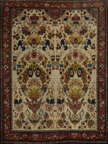 Vegetable Dye Sarouk Persian Area Rug 10x10