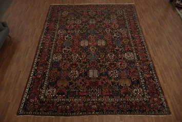 Antique Vegetable Dye Bakhtiari Persian Large Rug 12x16