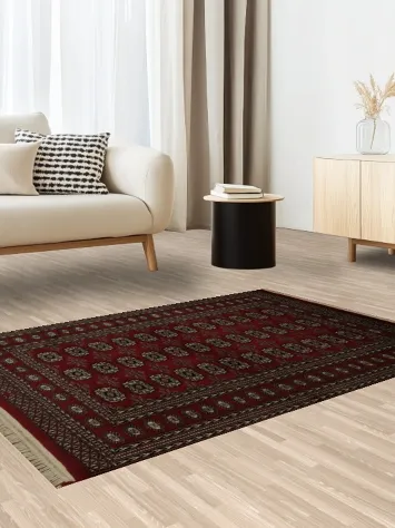 Rich Red Bokhara Rug 4x6 Perfect for Enhancing Any Living Space