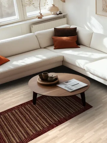 Luxurious Gabbeh Rug 3x6 with Natural Hues and Textured Appeal