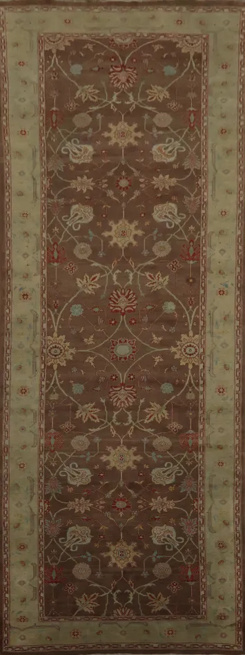 Vegetable Dye Oushak Persian Large Rug 6x19