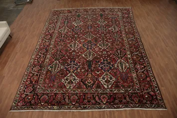 Antique Vegetable Dye Bakhtiari Persian Large Rug 12x17