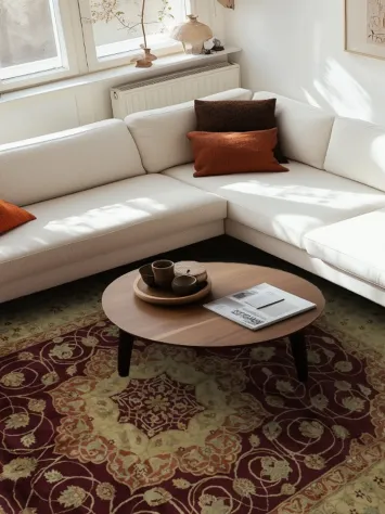 Craftsmanship in a Luxurious Medallion Agra Area Rug 9x12