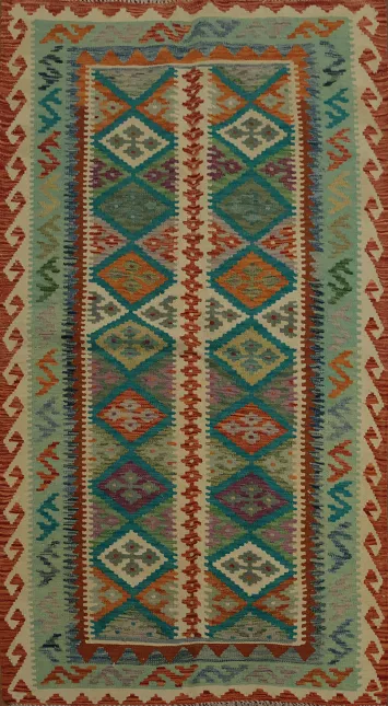 Decorative Kilim Oriental Rug 4x6 with Rich Cultural Patterns