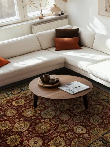 Handcrafted Agra Oriental Area Rug 8x10 for Timeless Home Decor