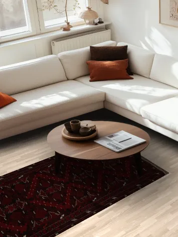 Dark Traditional Balouch Rug 4x7 to Enhance Your Interior Decor