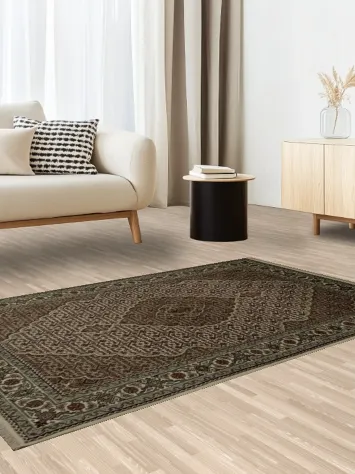 Classic Tabriz Oriental Rug 4x6 with Sophisticated Patterning