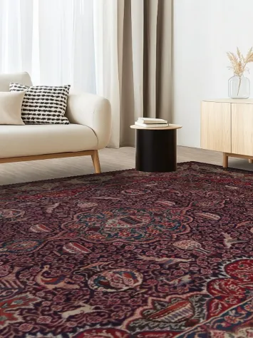 Vegetable Dye Kashmar Persian Area Rug 9x13