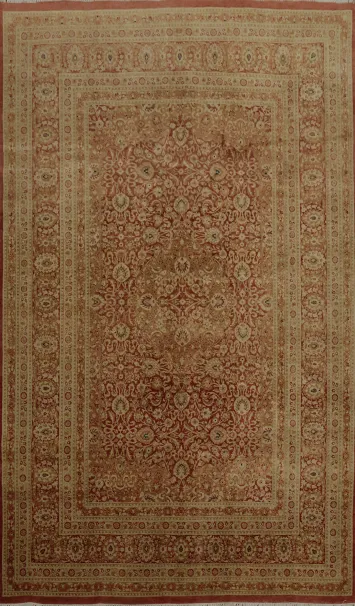 Elegant Traditional Qum Area Rug 6x9 with Ornate Patterns