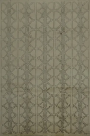 Geometric Circle Design Nepalese Area Rug 8x10 for Room Decor