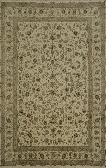 Floral Kashan Oriental Area Rug 9x11 Timeless Style for Any Room