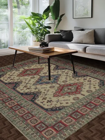 Traditional Kazak Oriental Area Rug 8x10 for Elegant Living