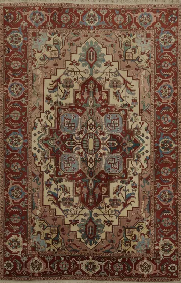Timeless Crafted Ornate Heriz Serapi Persian Area Rug 9x11