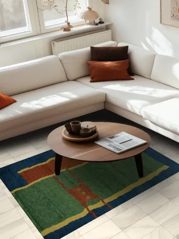 Unique Gabbeh Persian Rug 4x6 Rich Colors for Elegant Spaces