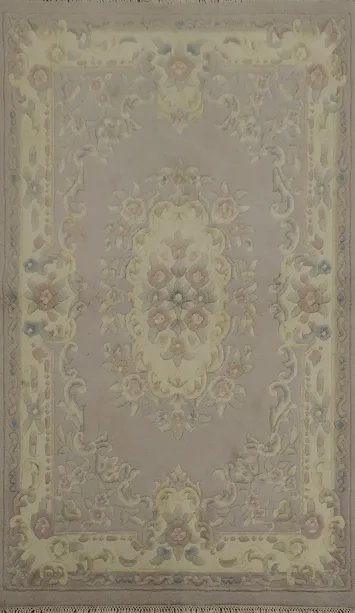 Pastel Toned Peking Chinese Rug 4x6 with Ornamental Details