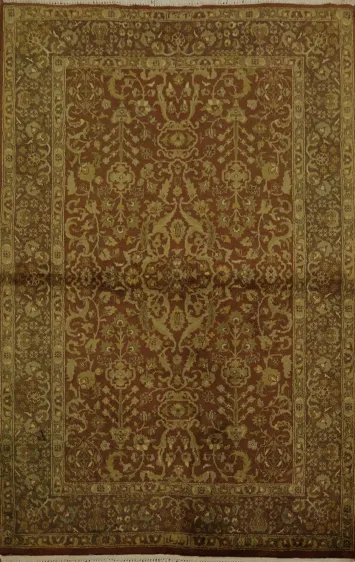 Classic Aubusson Rug 4x5 Featuring Detailed Traditional Patterns