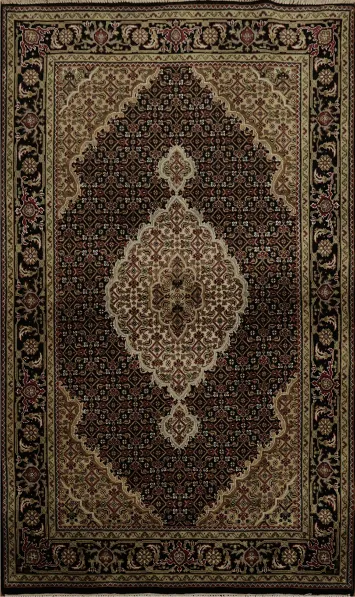 Ornamental Tabriz Mahi Persian Rug 4x6 with Intricate Patterns