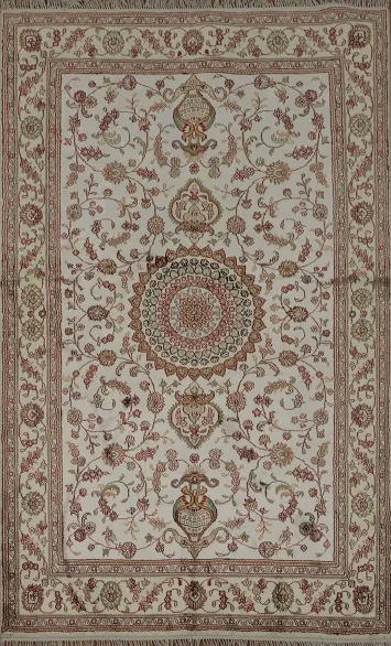 Handcrafted Kashmir Rug 4x6 for Classic and Modern Interiors