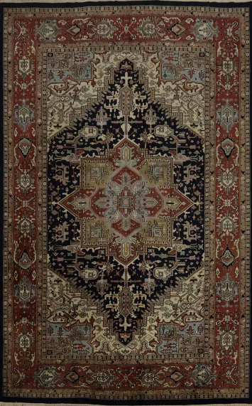 Luxurious Heriz Oriental Large Rug 10x15 for Home Décor