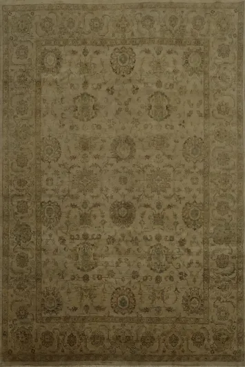 Ornate Peshawar Oriental Area Rug 8x10 with Floral Motifs