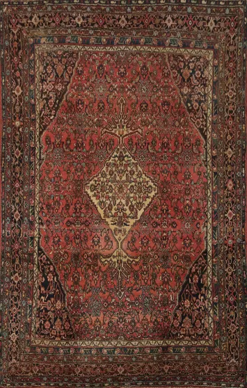 Classic Hamedan Persian Area Rug 9x12 for Elegant Interiors