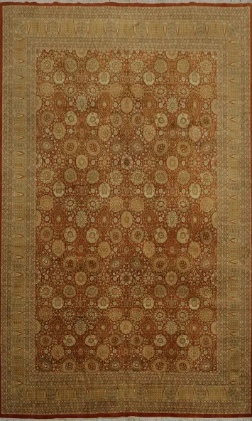 Luxurious Tabriz Large Rug 10x14 for Living Room Elegance