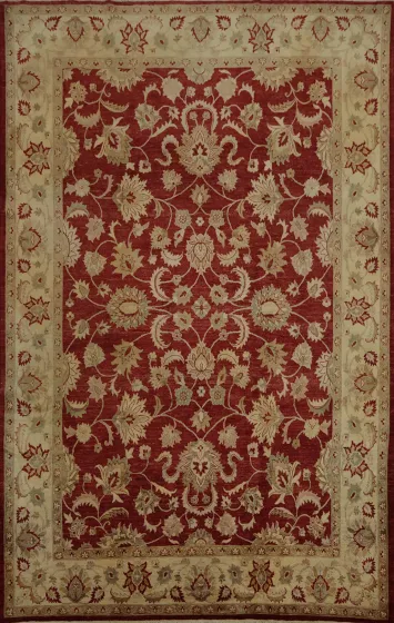Luxurious Peshawar Large Area Rug 9x12 with Floral Patterns