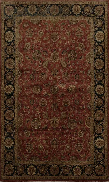 Luxurious Peshawar Oriental Area Rug 6x9 with Rich Warm Tones