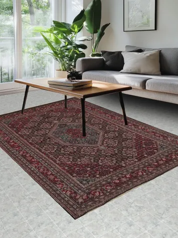 Elegant Tabriz-Mahi Area Rug 6x9 Perfect for Living Rooms