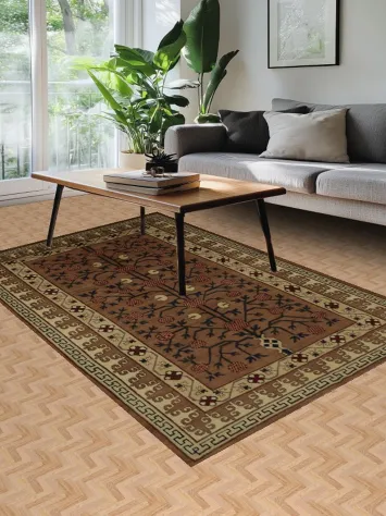 Timeless Ornate Khotan Area Rug 6x9 Elevate Your Living Space