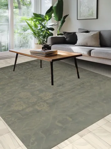 Wool Khotan Area Rug 8x11 with Intricate Pattern Design