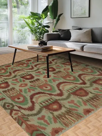 Bold Motifs Gabbeh Oriental Area Rug 8x10 for Modern Homes