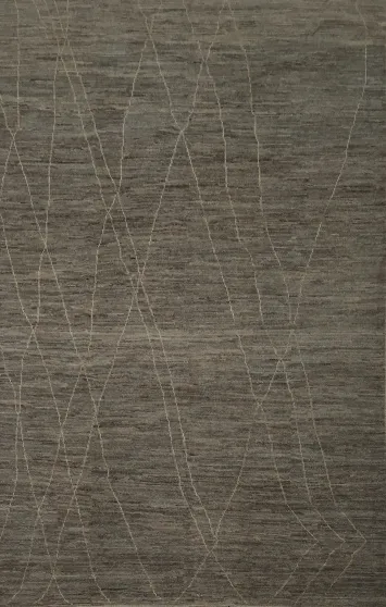Contemporary Gabbeh Large Rug 9x14 with Fine Line Detailing