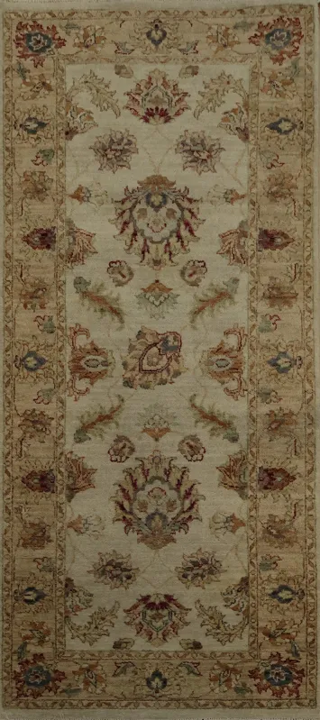 Classic Peshawar Oriental Rug 3x6 Earthy Tones for Living Spaces