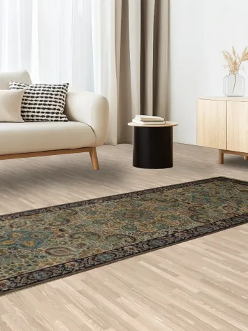 Elegant Qum Runner Rug 3x9 with Intricate and Rich Colors