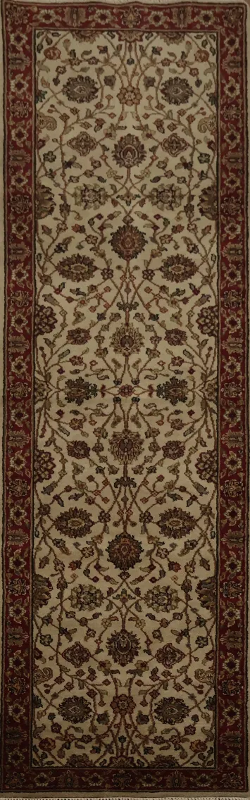 Luxurious Agra Runner Rug 2x10 Traditional Craftsmanship