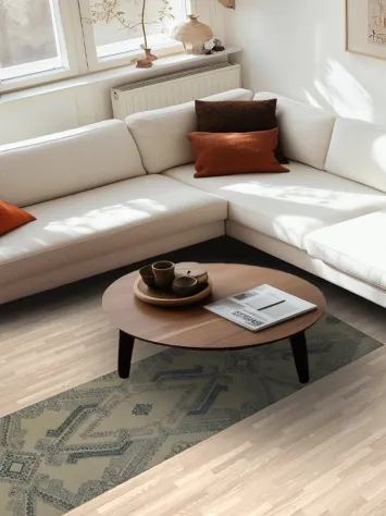 Stylish Geometric Patterns on Contemporary Runner Rug 2x9